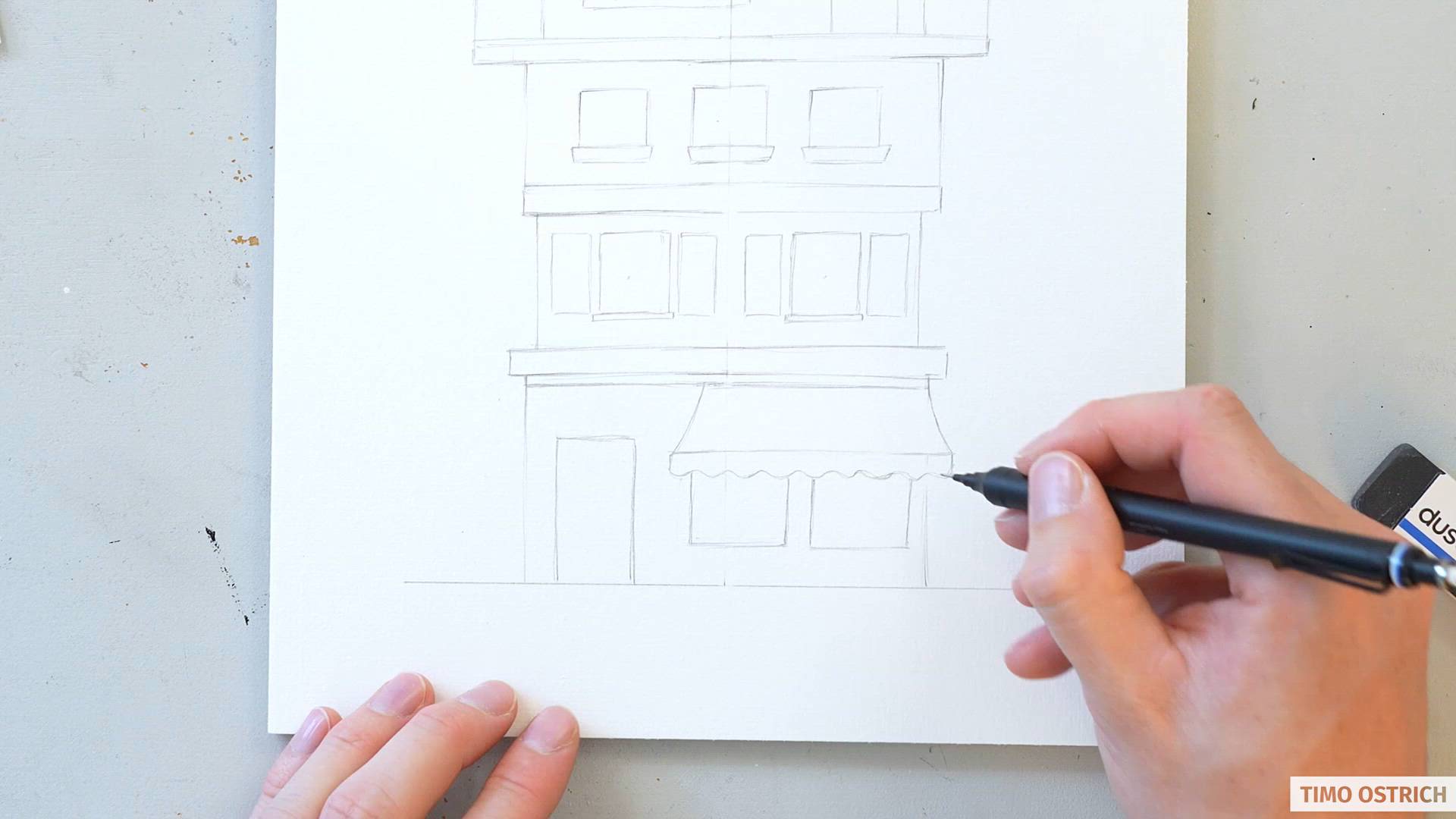 Grobe Aufteilungen skizzieren Abbildung