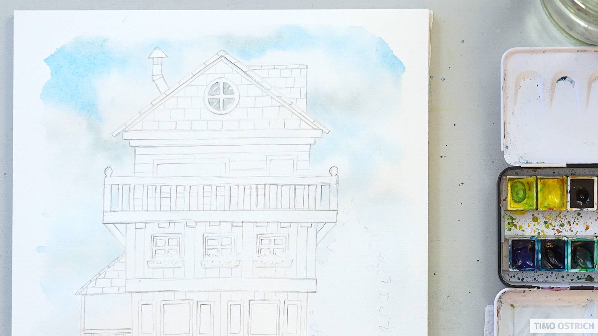 Hintergrund aquarellieren Abbildung