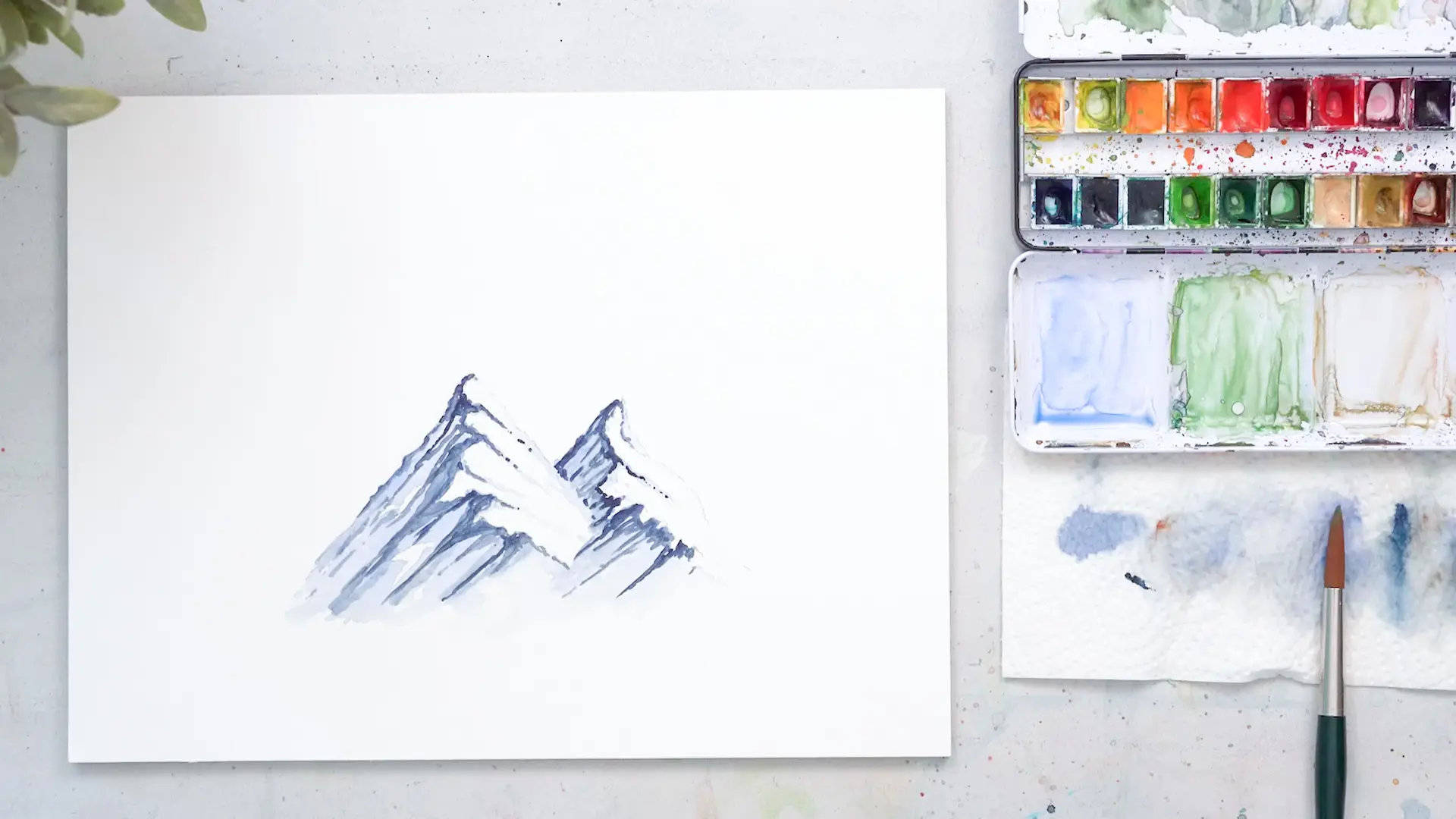 Blaue Berge Abbildung