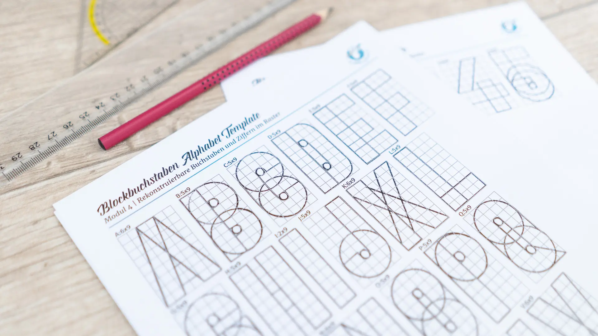Buchstaben konstruieren Abbildung