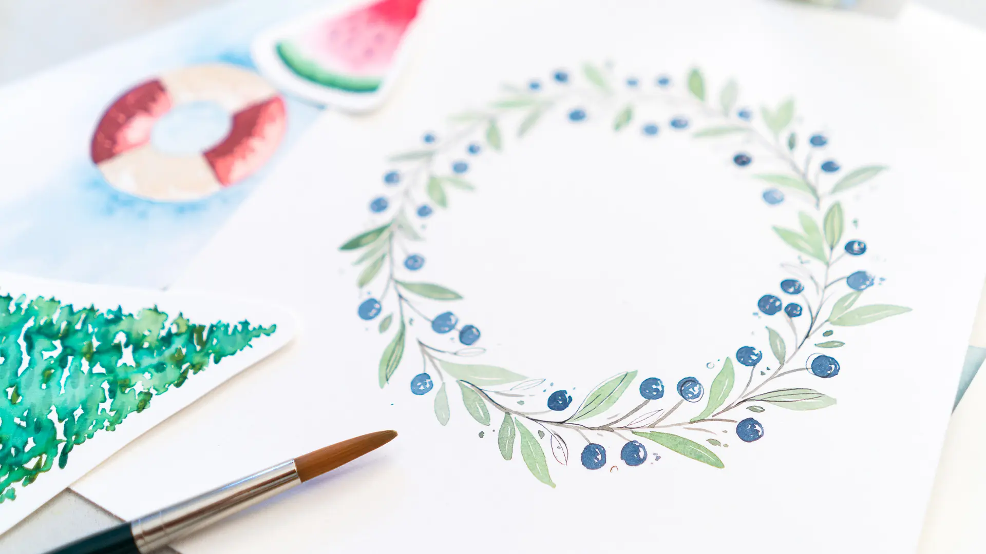 Einfache Aquarelle Abbildung