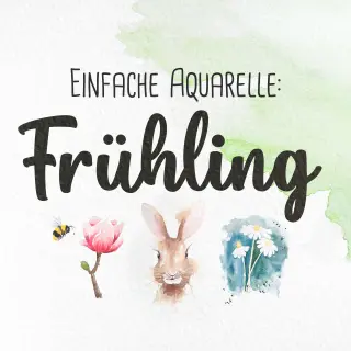Einfache Aquarelle: Frühling
