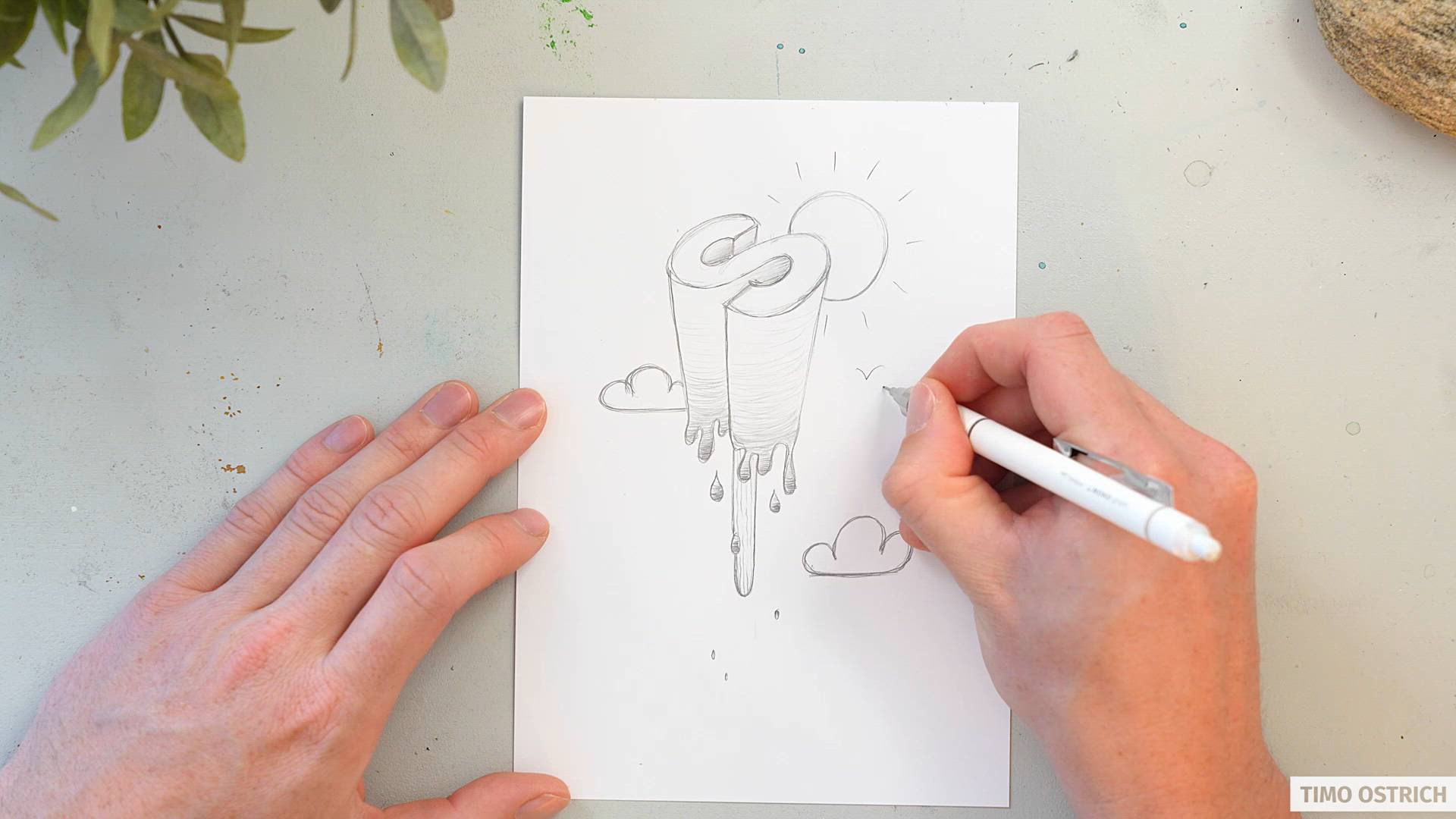 Ein sommerliches Buchstaben-Eis Abbildung