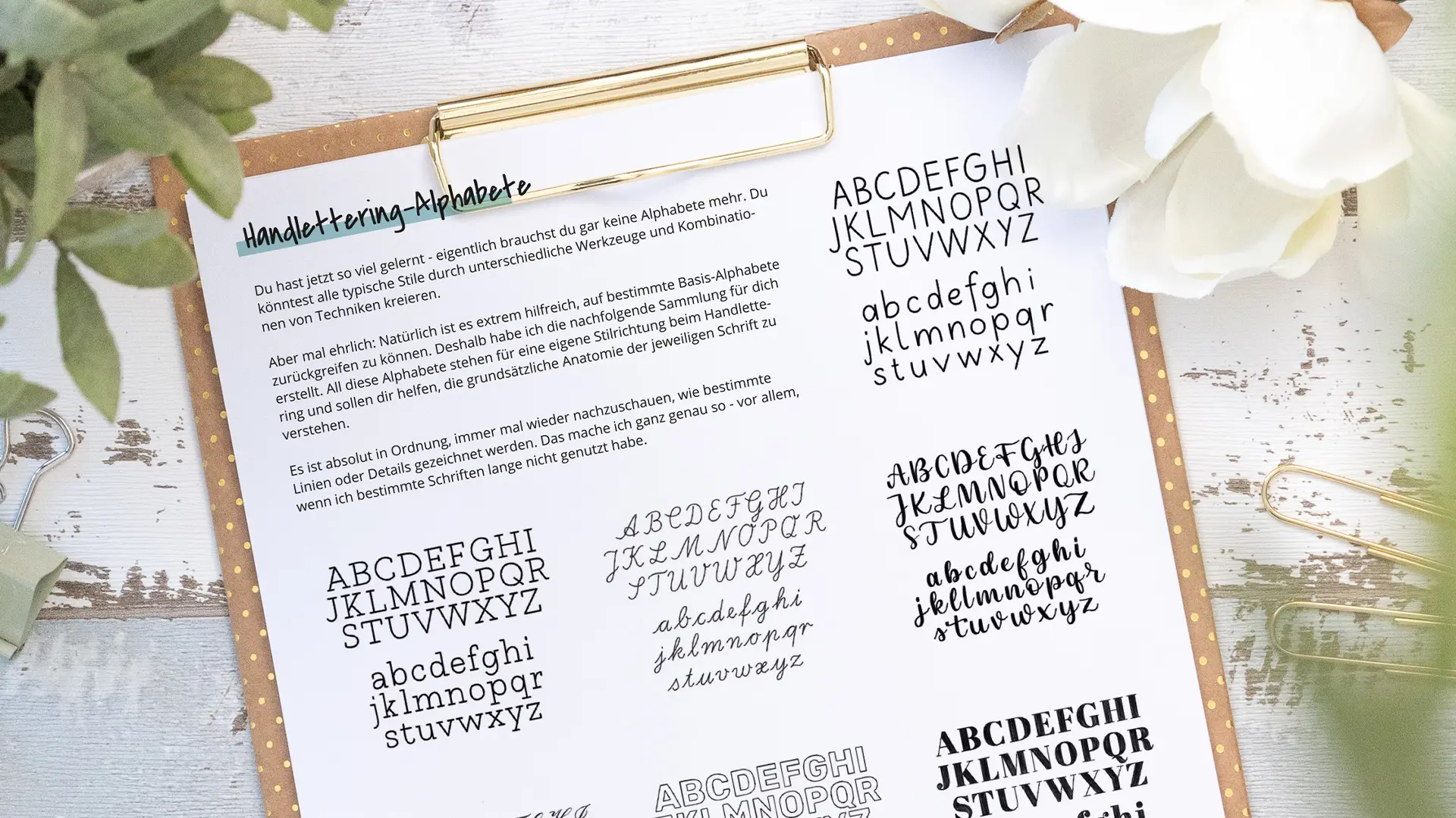 Die wichtigsten Handlettering-Alphabete Abbildung